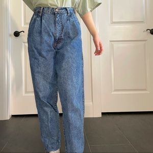 Vintage Pleated Mom Jeans - Bill Blass